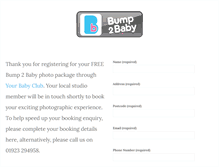 Tablet Screenshot of bump2baby.info